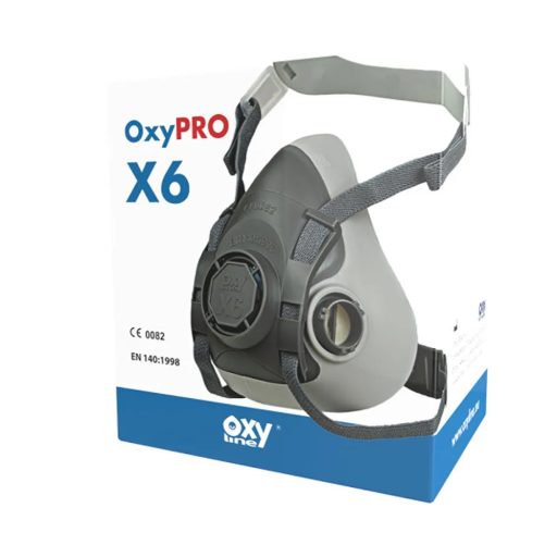 OXYLINE OXYPRO X6 félálarc TPR gumiból bajonett zárral -M