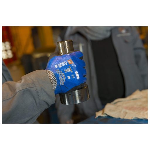 EUROCUT 5 VÁGÁSBIZTOS, VÉGIG KÉK NITRIL + SANDY CSB RÉTEG_7