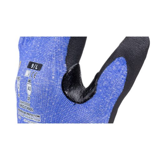 EUROCUT N300 FEKETE/KÉK MÁRTOTT VÁGÁSBIZT. VÉDŐKESZTYŰ_7