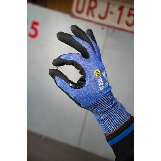 EUROCUT N300 FEKETE/KÉK MÁRTOTT VÁGÁSBIZT. VÉDŐKESZTYŰ_7