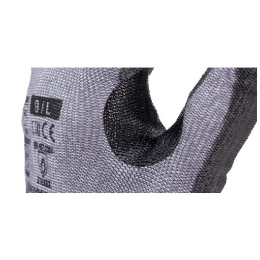 EUROCUT P600 FEKETE PU MÁRTOTT VÁGÁSBIZTOS VÉDŐKESZTYŰ_7