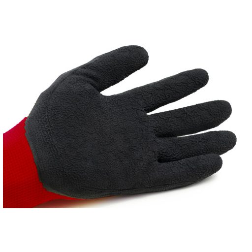 EUROLITE 1LACE PIROS KESZTYŰ TENYERÉN FEKETE LATEX_07