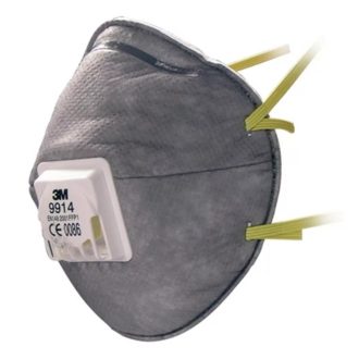 3M 9914  aktívszenes részecskeszűrő félálarc