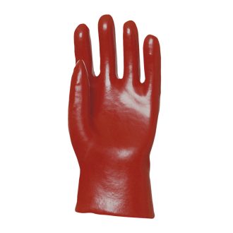 MÁRTOTT PVC KESZTYŰ, PIROS, 27CM HOSSZÚ_9