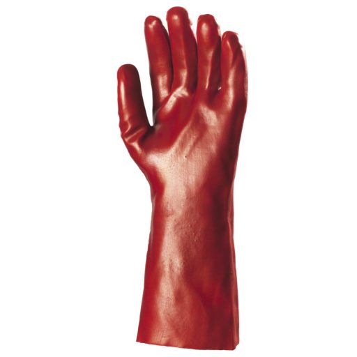 MÁRTOTT PVC KESZTYŰ, PIROS, 36CM HOSSZÚ_9