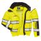 Portwest C466 Hi-Vis Classic 3in1 bomber láthatósági dzseki (sárga/fekete)