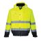 Portwest Hi-Vis kéttónusú bomber kabát (sárga/tengerészkék)