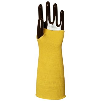   KÖTÖTT SÁRGA KEVLAR KARVÉDŐ, HŐ- ÉS VÁGÁSBIZTOS_36 CM