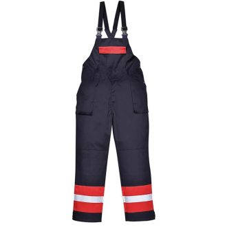 Portwest FR57 kéttónusú mellesnadrág (tengerészkék)