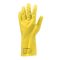 HTG SÁRGA GUMIKESZTYŰ, 30CM/0,5MM, PAMUTBOLYHOZOTT BELSŐ_S
