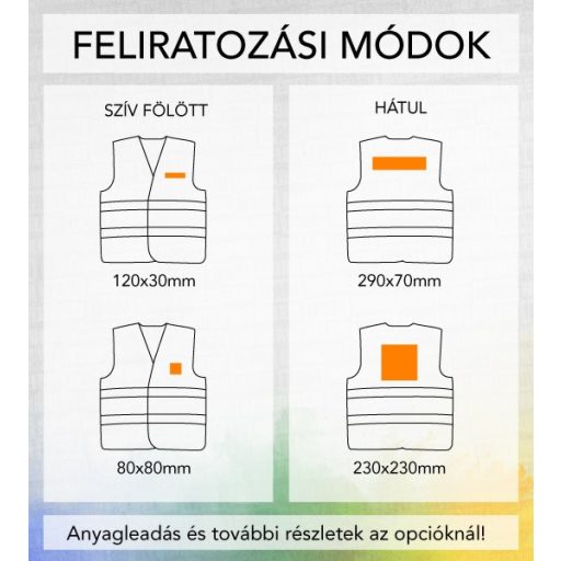 Oxford fluo láthatósági mellény (sárga)