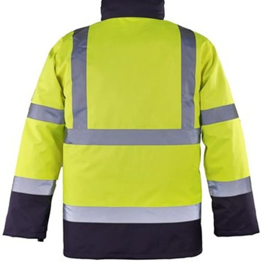 Coverguard Roadway 4in1 jól láthatósági kabát (sárga/tengerészkék)
