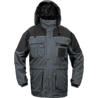 Ultimo bélelt kabát (fekete/szürke)