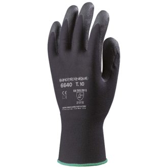   SZERELŐKESZTYŰ, PES, FEKETE HP HABOSÍTOTT PVC TENYÉRREL_7