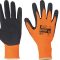 Palawan nylon latex mártott kesztyű (fluo narancs/fekete)