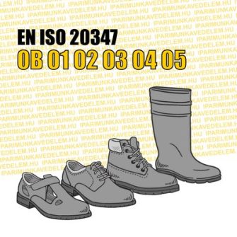 EN ISO 20347 - Biztonsági védőlábbelik (OB, O1, O2 stb.)
