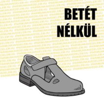 Betét nélküli munkavédelmi szandál, papucs