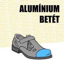 Alumínium betétes munkavédelmi szandál, papucs